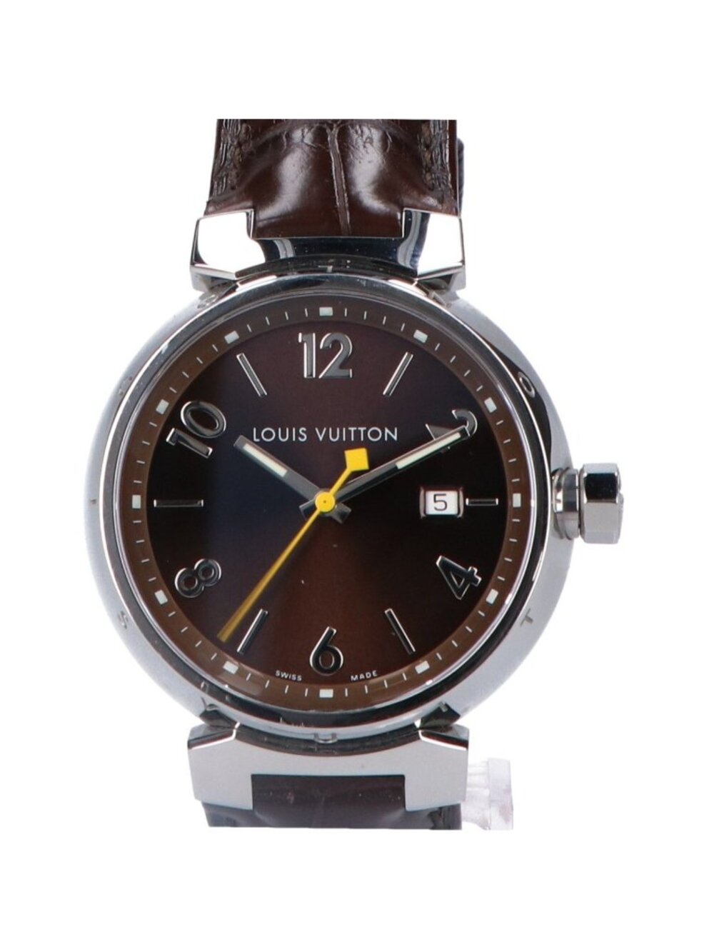 Louis Vuitton Brown Tambour Quartz Watch - Picture 2 of 8